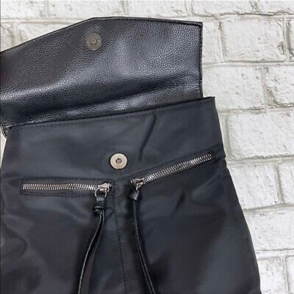 Botkier Mini Trigger Backpack Purse Bag Black Fau… - image 4